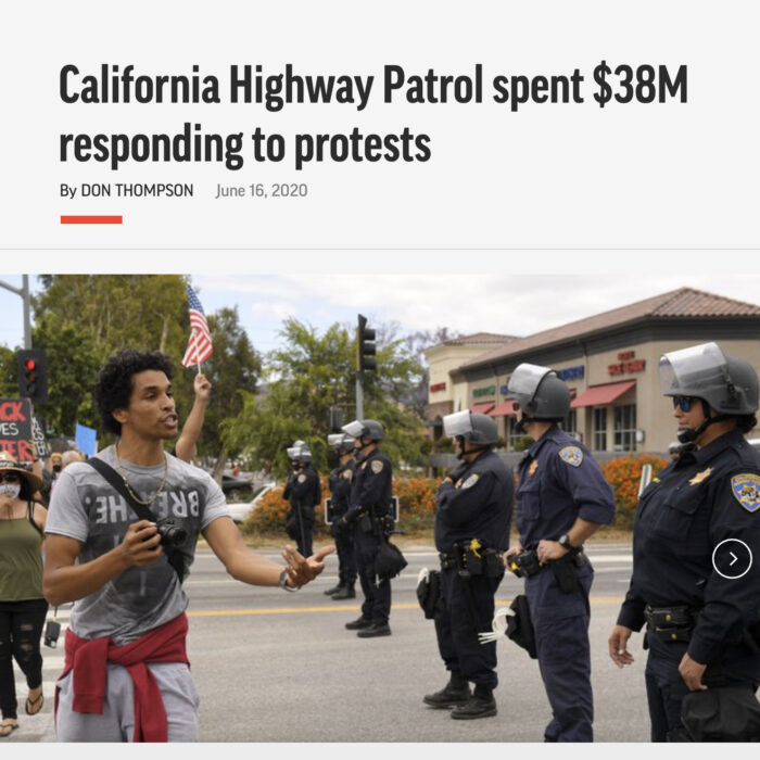 California Highway Patrol spent $38M responding to protests