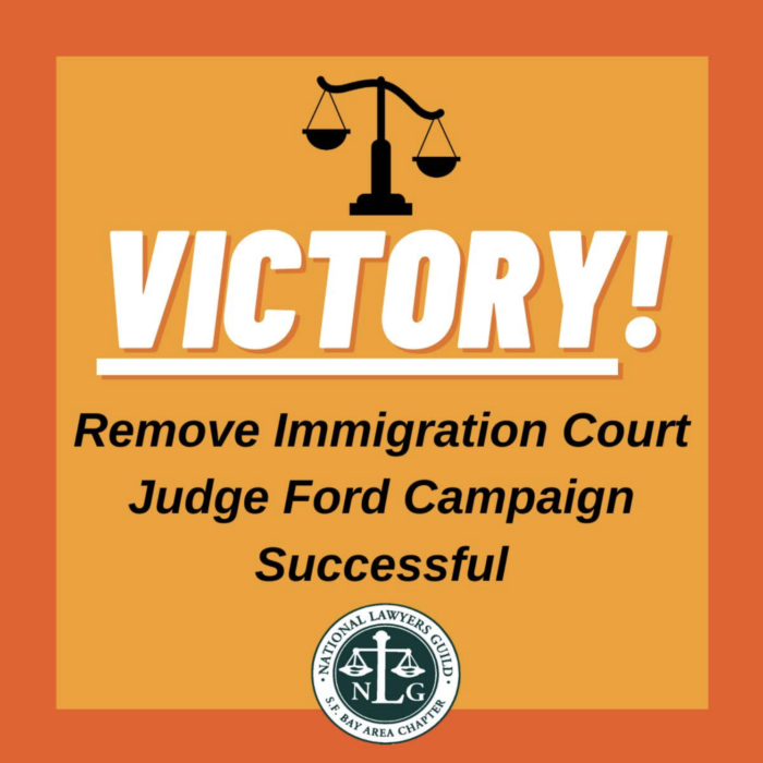 REMOVE IMMIGRATION JUDGE FORD CAMPAIGN VICTORY