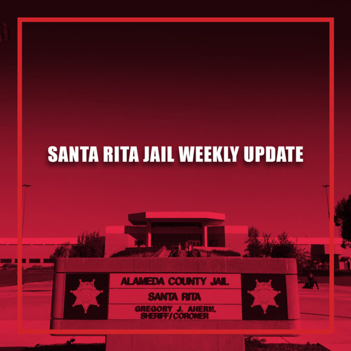 SANTA RITA JAIL WEEKLY UPDATE | JULY 19 - JULY 25, 2021