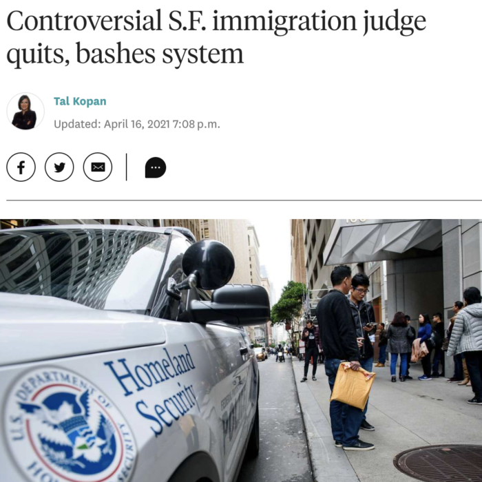 Controversial S.F. immigration judge quits, bashes system